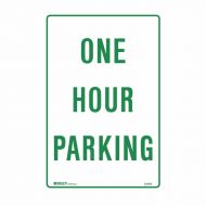 832619 Parking & No Parking Sign - One Hour Parking 