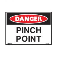 833294 Small Stick On Labels - Danger Pinch Point 