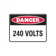 833343 Small Stick On Labels - Danger 240 Volts 