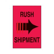 Shipping Labels - Rush Shipment, Roll of 500 labels