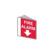 834619 Double Sided Fire Equipment Sign - Fire Alarm 