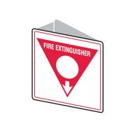 835730 Double Sided Fire Equipment Sign - Fire Extinguisher 