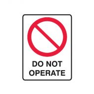 840100 Small Stick On Labels - Do Not Operate 