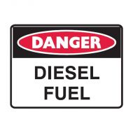 841453 Small Stick On Labels - Danger Diesel Fuel 
