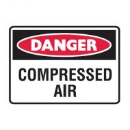 842508 Small Stick On Labels - Danger Compressed Air 