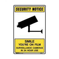843944 Security Notice Sign - Smile You're On Film 