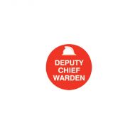 845738 Hard Hat Specialty Emblems - Deputy Chief Warden
