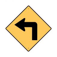 846096 Regulatory Traffic Sign - Turn Left Symbol 