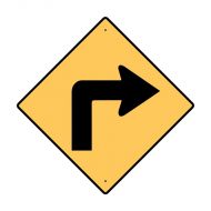 846116 Regulatory Traffic Sign - Turn Right Symbol 