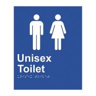 847407 Braille Sign - Unisex Toilet 