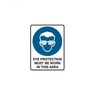 847985 Mining Site Sign - Eye Protection Must Be Worn In This Area 