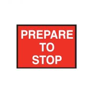 850059 Temporary Roadwork-Traffic Sign - Prepare To Stop 
