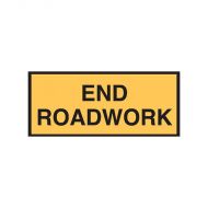 850062 Temporary Roadwork-Traffic Sign - End Roadwork 