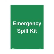 850964 Emergency Spill Kit sign
