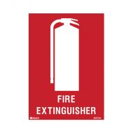 851741 Small Stick On Labels - Fire Extinguisher 