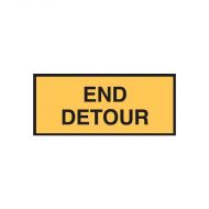 851964 Temporary Roadwork-Traffic Sign - End Detour 