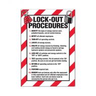 854232 Lockout Tagout Labels - Lock-Out Procedures Labels