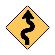 856222 Regulatory Traffic Sign - Winding Road Symbol 