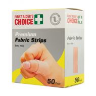 Premium Adhesive Extra Wide Fabric Strips - 50 Pack