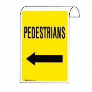 861130 Scaffolding Sign - Pedestrians Arr-L 