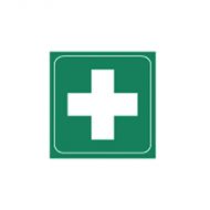 863107 Engraved Office Sign - First Aid Graphic 