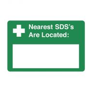Emergency Information Sign - Nearest MSD's Are Located:  