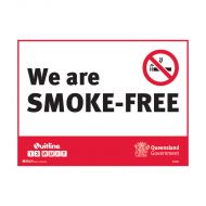 QLD State Sign - We are Smoke-Free  