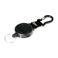 KEY-BAK SECURIT Retractable Reel with Carabiner Clip Black