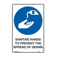 Mandatory Signs - Sanitise Hands To Prevent The Spread Of Germs