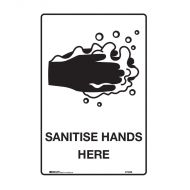 General Information Signs - Sanitse Hands Here