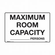 Maximum Room Capacity...Persons
