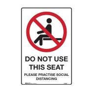 Do Not Use This Seat, Please Practice Social Distancing