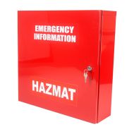 Emergency Information Hazmat Cabinet, Large - Red