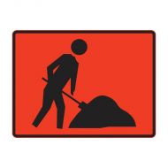 Workmen Symbol Sign, 900 x 600mm