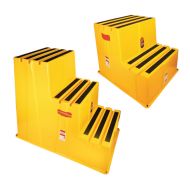 Value Safety Step Stool Stairs Yellow 150KG Capacity
