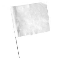 Plain Marking Flags White -  Pack of 100