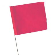 Plain Marking Flags Fluorescent Red - Pack of 100