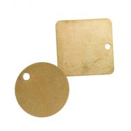 PF23213 Blank Brass Metal Tags