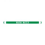 PF831066 Pipemarker - Warm Water