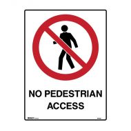 PF832399 Prohibition Sign - No Pedestrian Access 