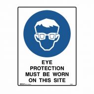 PF832431 Building & Construction Sign - Eye Protection Must Be Worn On This Site 