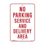 PF832571 Parking & No Parking Sign - No Parking Service And Delivery Area 
