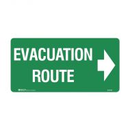 PF832748 Exit Sign - Evacuation Route Arrow Right 