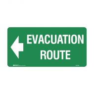 PF832749 Exit Sign - Evacuation Route Arrow Left 