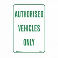 PF832758 Parking & No Parking Sign - Authorised Vehicles Only 