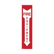 PF833456 Fire Equipment Sign - Fire Equipment Arrow Down 
