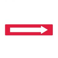PF833461 Fire Equipment Sign - Red Sign With White Arrow Right 