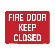 PF833464 Fire Equipment Sign - Fire Door Keep Closed 