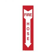 PF834989 Fire Equipment Sign - Fire Hose Arrow Down 