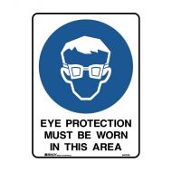 PF835004 Mandatory Sign - Eye Protection Must Be Worn In This Area 